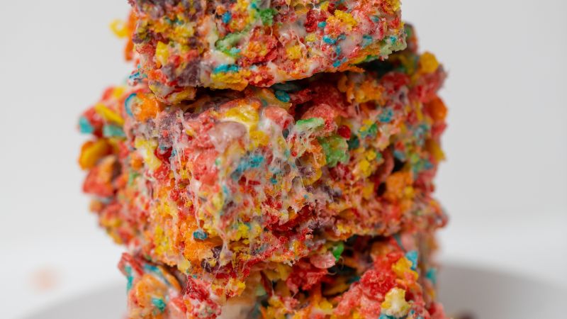 rainbow cereal treats