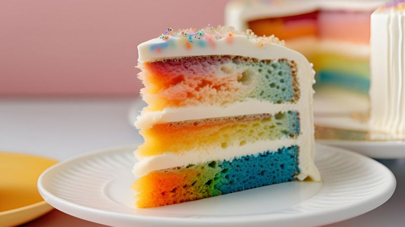 rainbow swirl cake